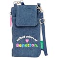 Miniatyrbild 1 av 2: Benetton denim standardväska - Bekväm och mångsidig - Kvalitet och motstånd - 19 x 10 cm