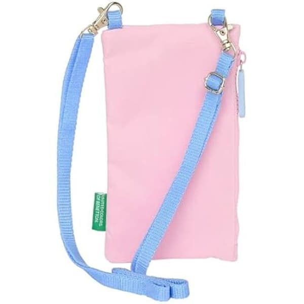 SAFTA standard myntväska - Benetton Rosa - Bekväm och mångsidig - 19 x 10 cm