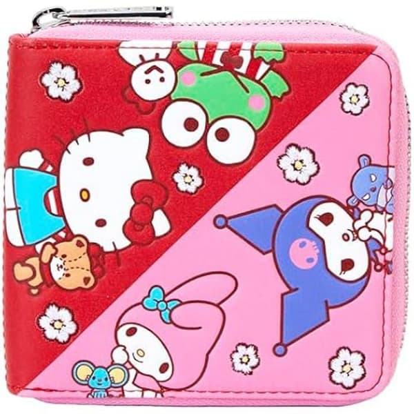 Plånbok - LOUNGEFLY - Hello Kitty & Friends - Flerfärgad - Zipper - Mjuk