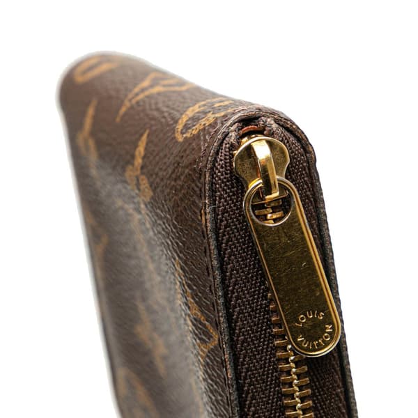 Pre-owned Louis Vuitton Monogram Zippy Coin Purse Brown