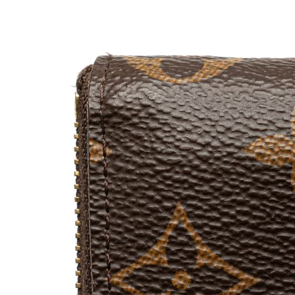 Pre-owned Louis Vuitton Monogram Zippy Coin Purse Brown