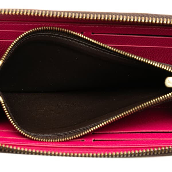 Pre-owned Louis Vuitton Monogram Bloom Flower Clemence Wallet Brown