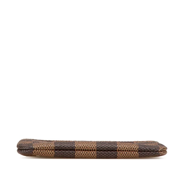 Pre-owned Louis Vuitton Damier Ebene Pochette Cles Brown