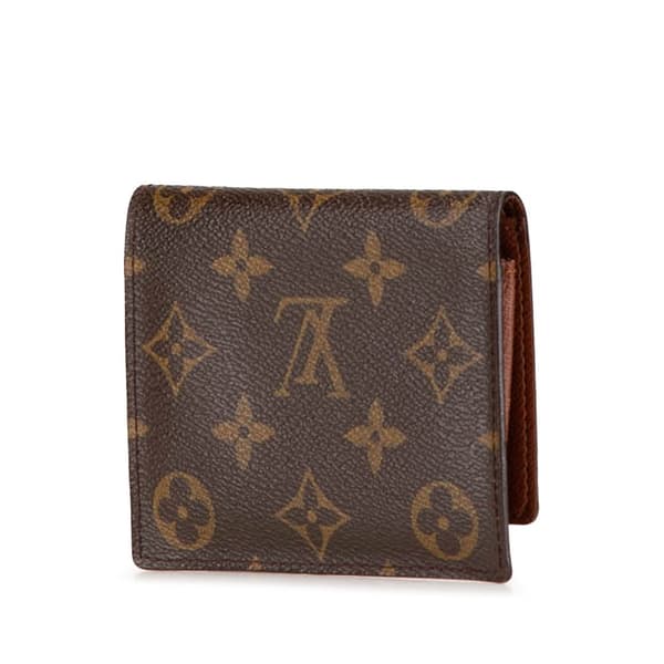 Pre-owned Louis Vuitton Monogram Card Holder Brown
