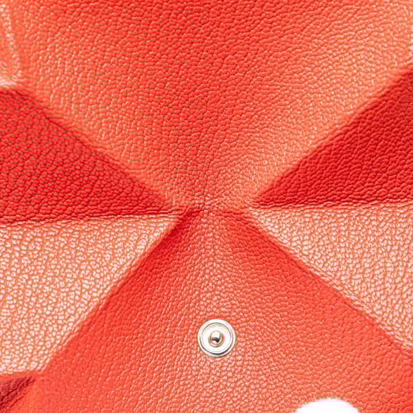 Pre-owned Hermès Chevre Le Vin Quatre Coin Purse Red