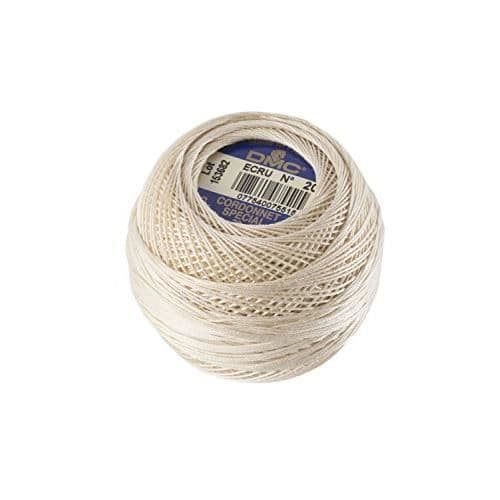 DMC 151 60-Ecru Cordonnet Bomull, Ecru, 324-Yard, storlek 60