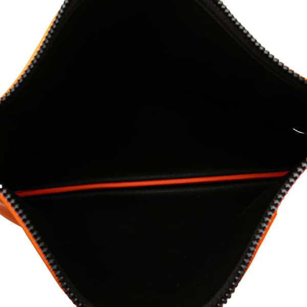 Pre-owned Hermès Large Neoprene Neobain Case Orange