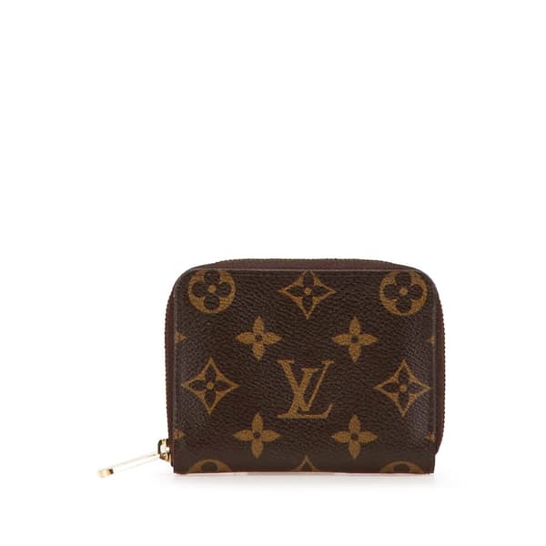 Pre-owned Louis Vuitton Monogram Zippy Coin Purse Brown