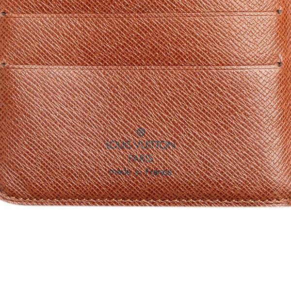 Pre-owned Louis Vuitton Monogram Porte-Papier Zipped Wallet Brown