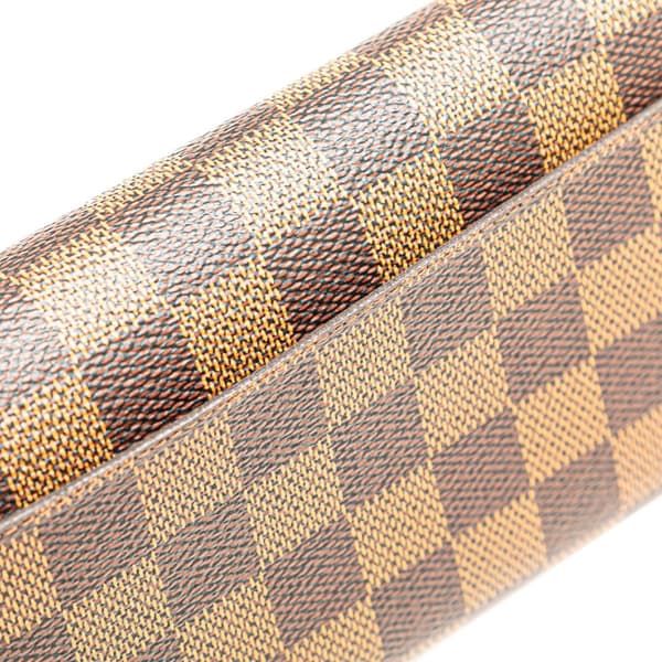 Pre-owned Louis Vuitton Damier Ebene Sarah Wallet Brown