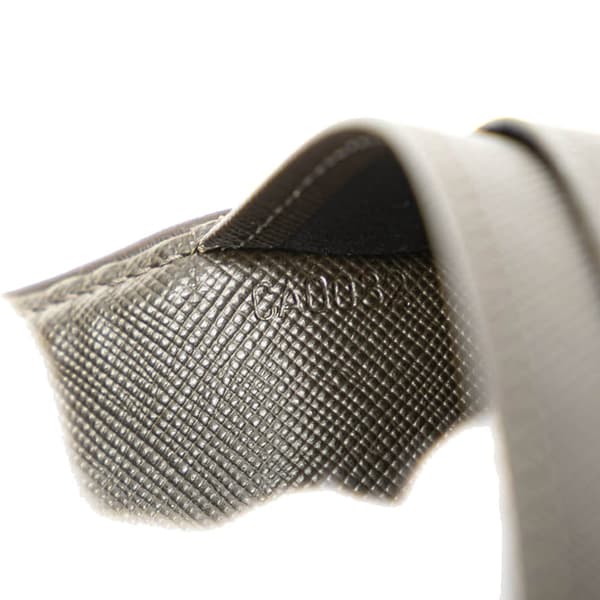 Pre-owned Louis Vuitton Monogram Mini Lin Porte Tresor International Gray