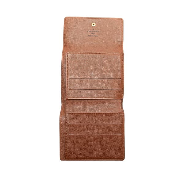 Pre-owned Louis Vuitton Monogram Portefeuille Elise Wallet Brown