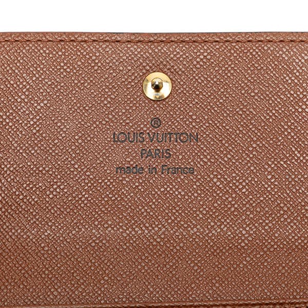Pre-owned Louis Vuitton Monogram Portefeuille Elise Wallet Brown