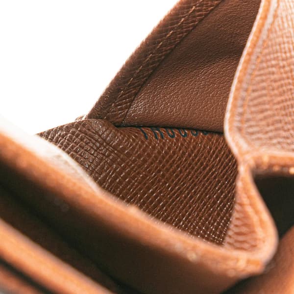 Pre-owned Louis Vuitton Monogram Portefeuille Elise Wallet Brown