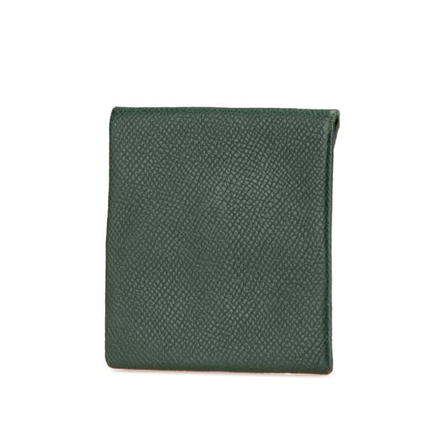 Pre-owned Hermès Epsom Bastia Coin Pouch Green