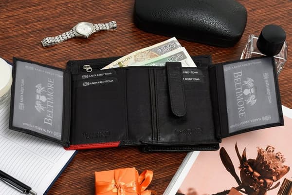 Skinnplånbok för damer stor RFiD BELTIMORE