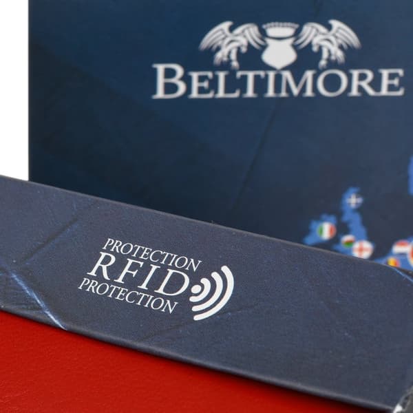 Herre læder pung sort RFiD læder Beltimore