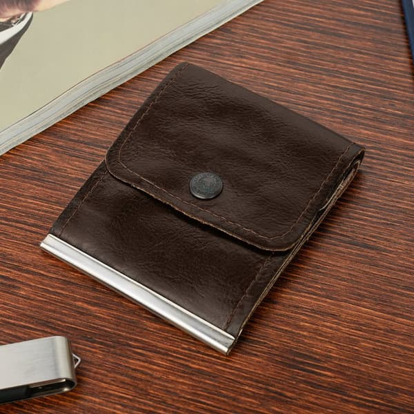 PUOLALAINEN seteli ohut nahkainen WALLET G65