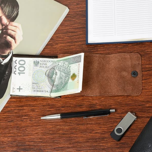 PUOLALAINEN seteli ohut nahkainen WALLET G65