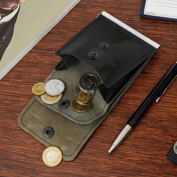 PUOLALAINEN seteli ohut nahkainen WALLET G65