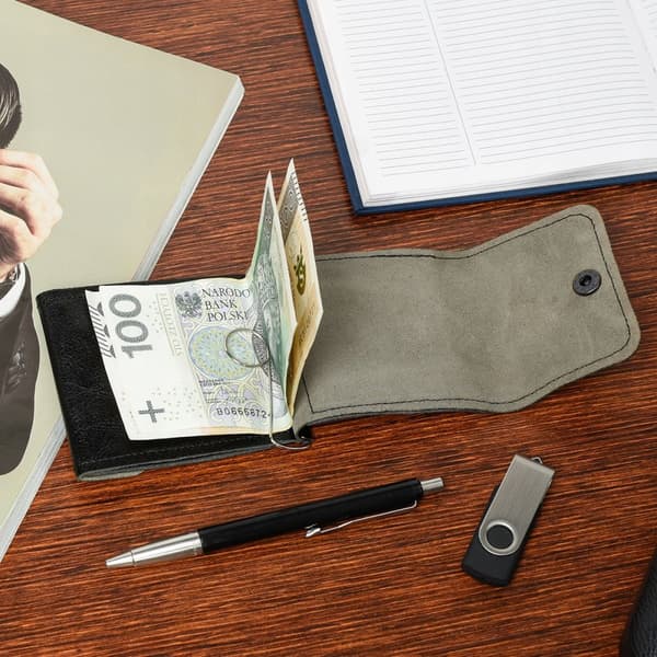 PUOLALAINEN seteli ohut nahkainen WALLET G65