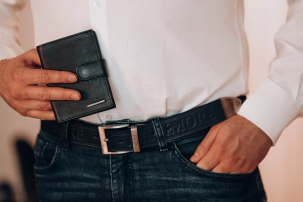 Läderplånbok för män Klassisk RFiD Beltimore