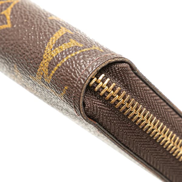 Pre-owned Louis Vuitton Monogram Zippy Long Wallet Brown