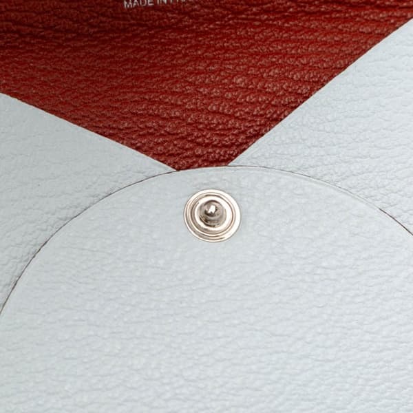 Pre-owned Hermès Chevre Mysore Bastia Coin Pouch White