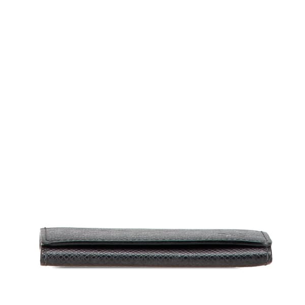 Pre-owned Louis Vuitton Taiga Business Card Holder Black