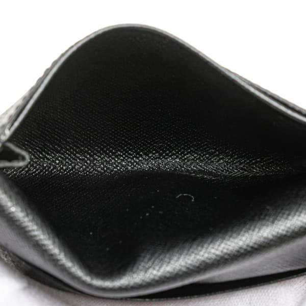 Pre-owned Louis Vuitton Taiga Business Card Holder Black