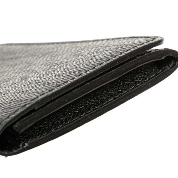 Pre-owned Louis Vuitton Taiga Business Card Holder Black