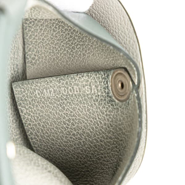 Pre-owned Hermès Evercolor Bastia Coin Pouch Gray