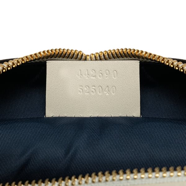 Pre-owned Gucci Herbarium Canvas Pouch White