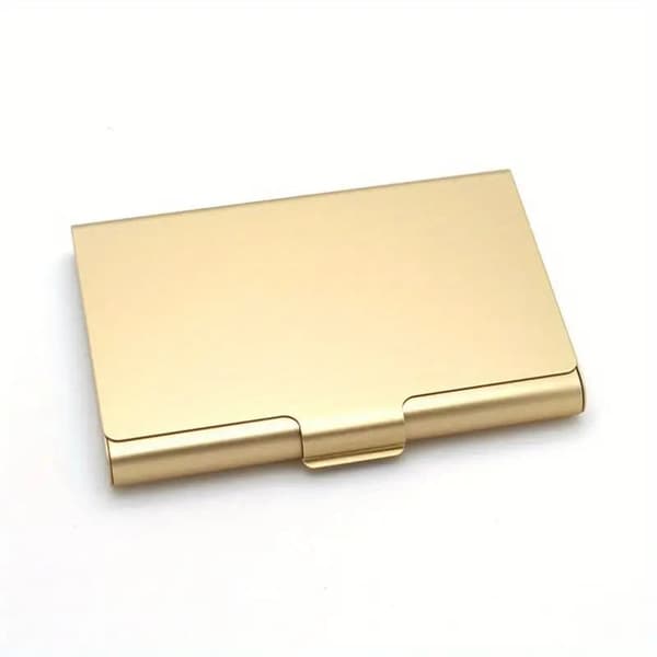 Glat aluminiumskortholder - Stor - Pung - Flere farvemuligheder