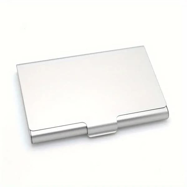Glat aluminiumskortholder - Stor - Pung - Flere farvemuligheder