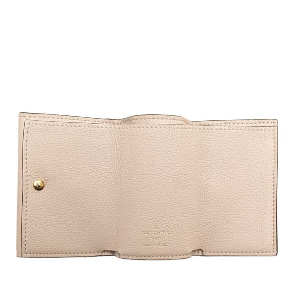 Pre-owned Louis Vuitton Leather Lockmini Wallet Brown
