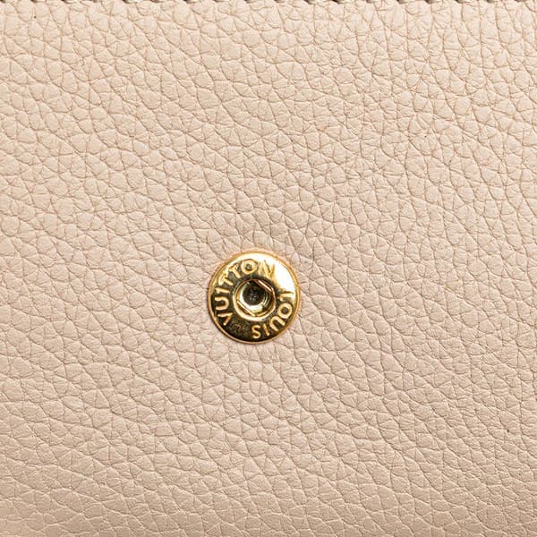 Pre-owned Louis Vuitton Leather Lockmini Wallet Brown