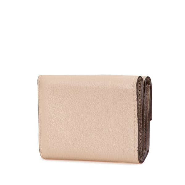 Pre-owned Louis Vuitton Leather Lockmini Wallet Brown