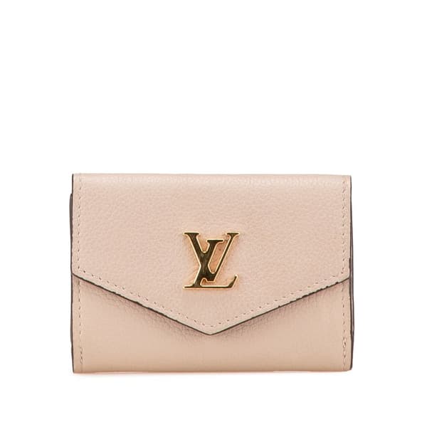 Pre-owned Louis Vuitton Leather Lockmini Wallet Brown