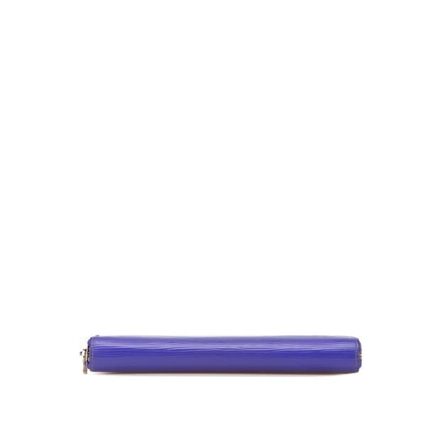 Pre-owned Louis Vuitton Epi Zippy Long Wallet Purple