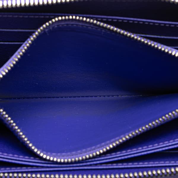 Pre-owned Louis Vuitton Epi Zippy Long Wallet Purple