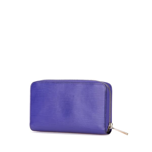 Pre-owned Louis Vuitton Epi Zippy Long Wallet Purple