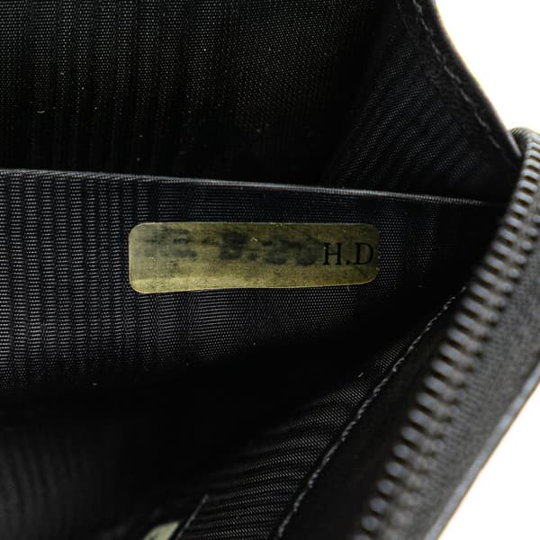 Pre-owned Chanel CC Caviar Zip Around Wallet Black