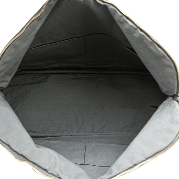 Pre-owned Hermès Toile Bolide Trousse de Voyage GM Gray