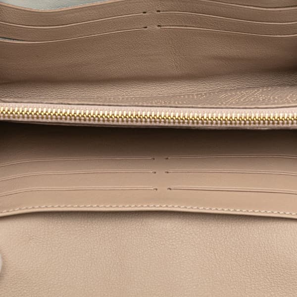 Pre-owned Louis Vuitton Monogram Mahina Iris Wallet Brown