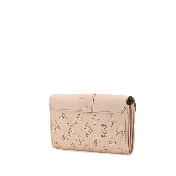Pre-owned Louis Vuitton Monogram Mahina Iris Wallet Brown