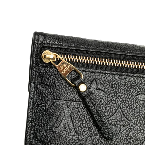 Pre-owned Louis Vuitton Monogram Empreinte Coin Pouch Black