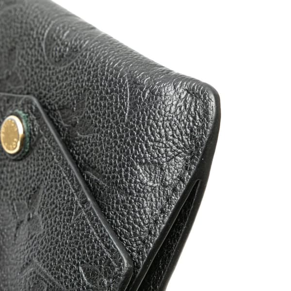 Pre-owned Louis Vuitton Monogram Empreinte Coin Pouch Black