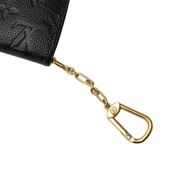 Pre-owned Louis Vuitton Monogram Empreinte Coin Pouch Black