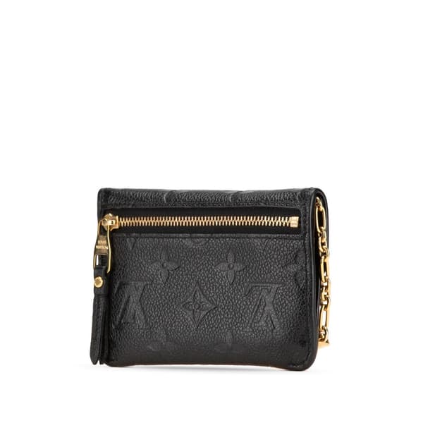 Pre-owned Louis Vuitton Monogram Empreinte Coin Pouch Black